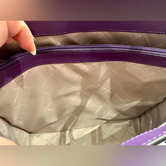 NWT Michael Kors Voyager Large Color-Block Signature Logo Tote Bag - Picture 5 of 10